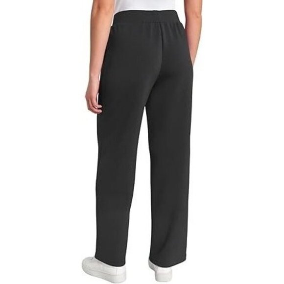 Mondetta XL High-Rise Wide Ultra-soft Leg Pants Casual Stretch Relaxed Fit Black - Picture 4 of 4